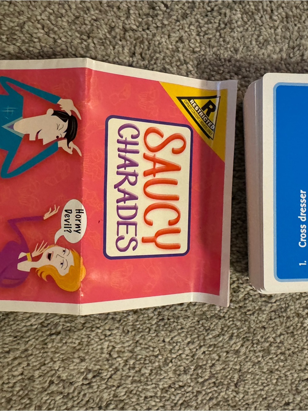 Saucy Charades Game - Pink Cover